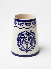 Del Sol Palm Vase - Blue by Jones & Co 