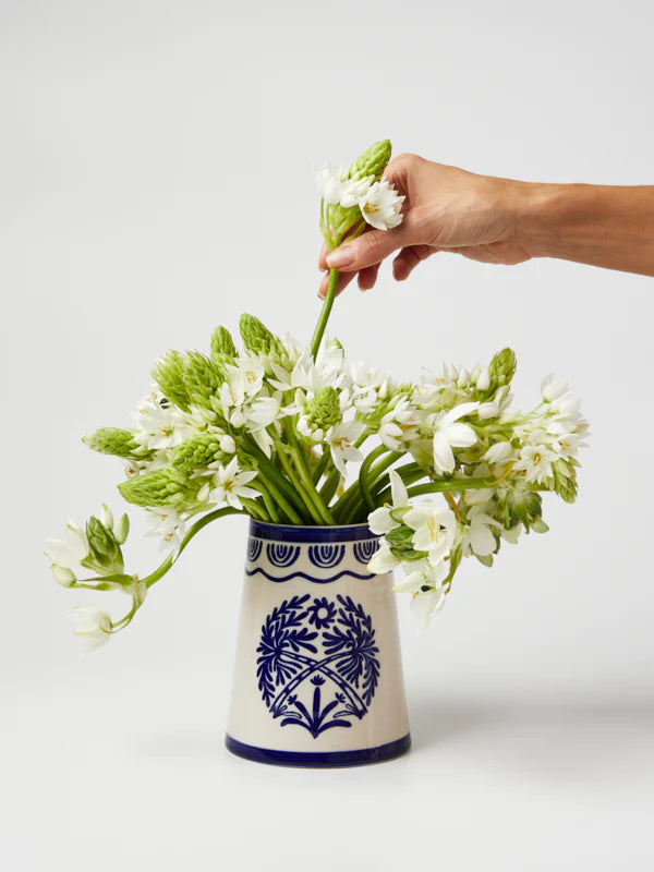  Del Sol Palm Vase - Blue by Jones &amp; Co - Muswellbrook Florist
