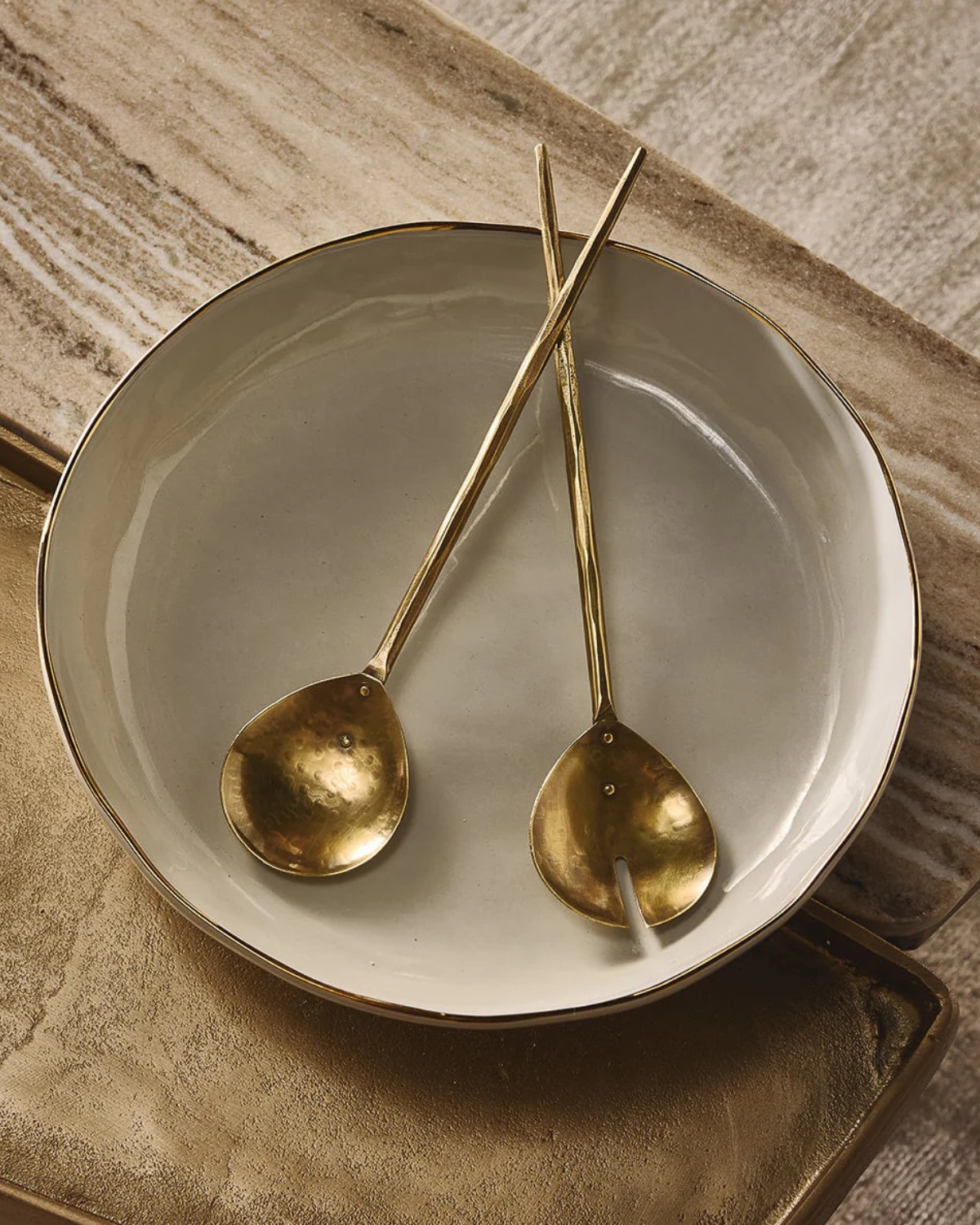 Delia Salad Servers by Indigo Love Collectors
