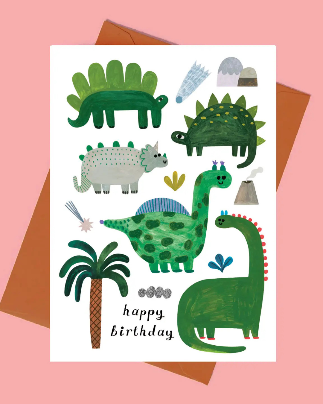 Dinosaurs Card by Daria Solak Illustrations