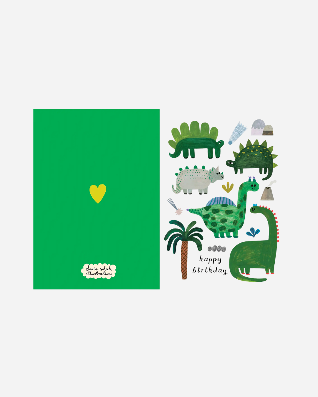 Dinosaurs Card by Daria Solak Illustrations