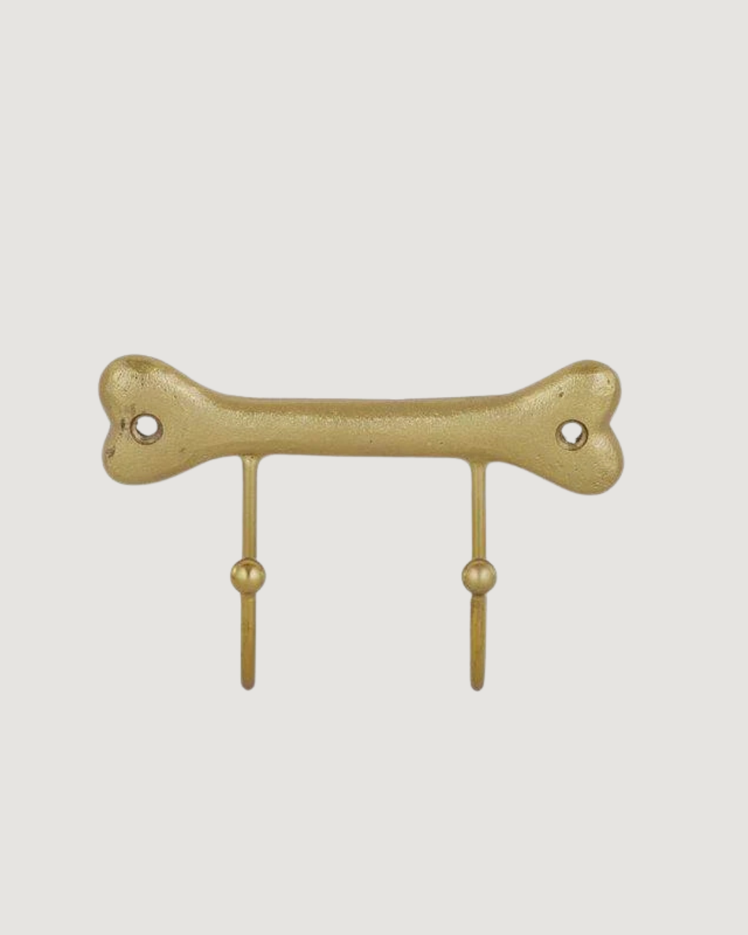 Dog Bone Wall Hook - Gold