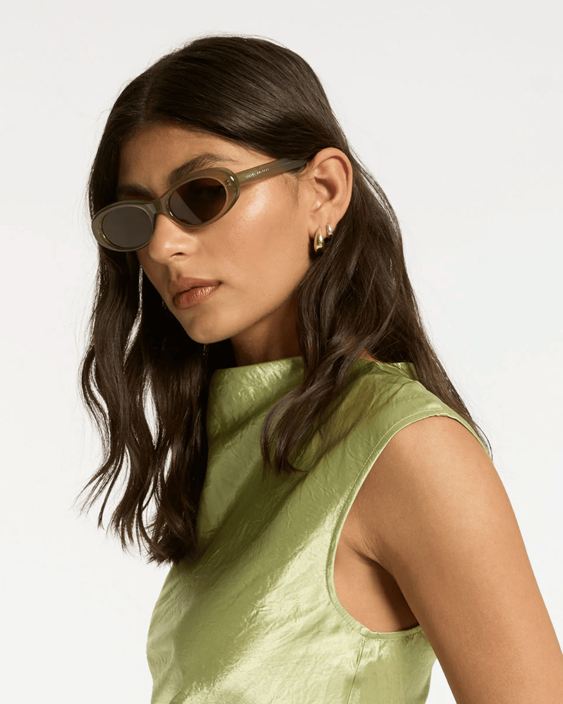 Status Anxiety Dopamine Sunglasses - Pear