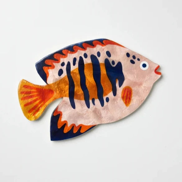 Dorito Fish Wall Art by Jones &amp; Co - Playful Wall Art for Kids Decor