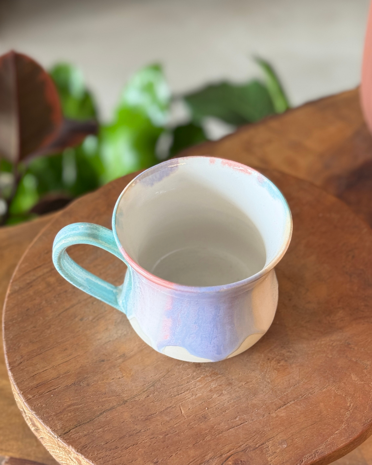 Drippy Rainbow Glaze Mug