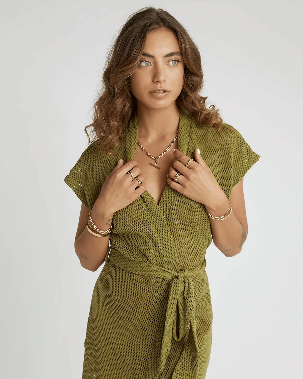 Duke Gold Necklace by Arms of Eve 