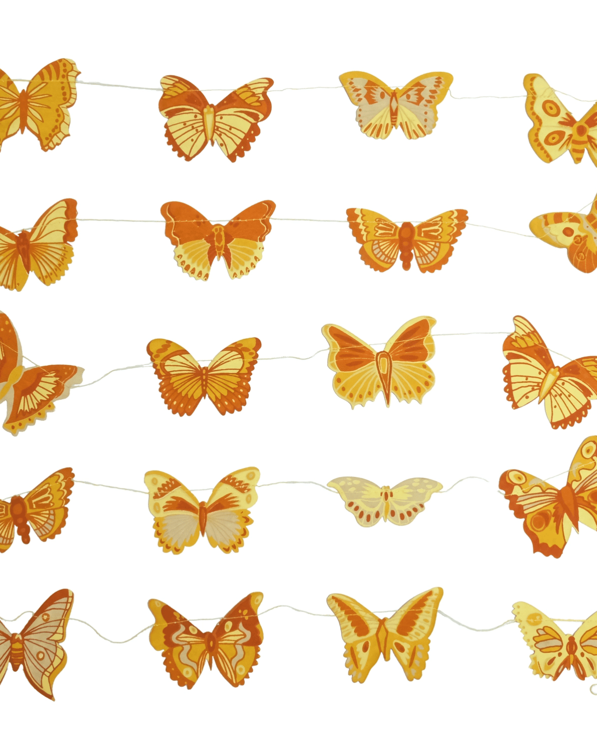 British Butterfly Sewn Garland by East End Press 🦋