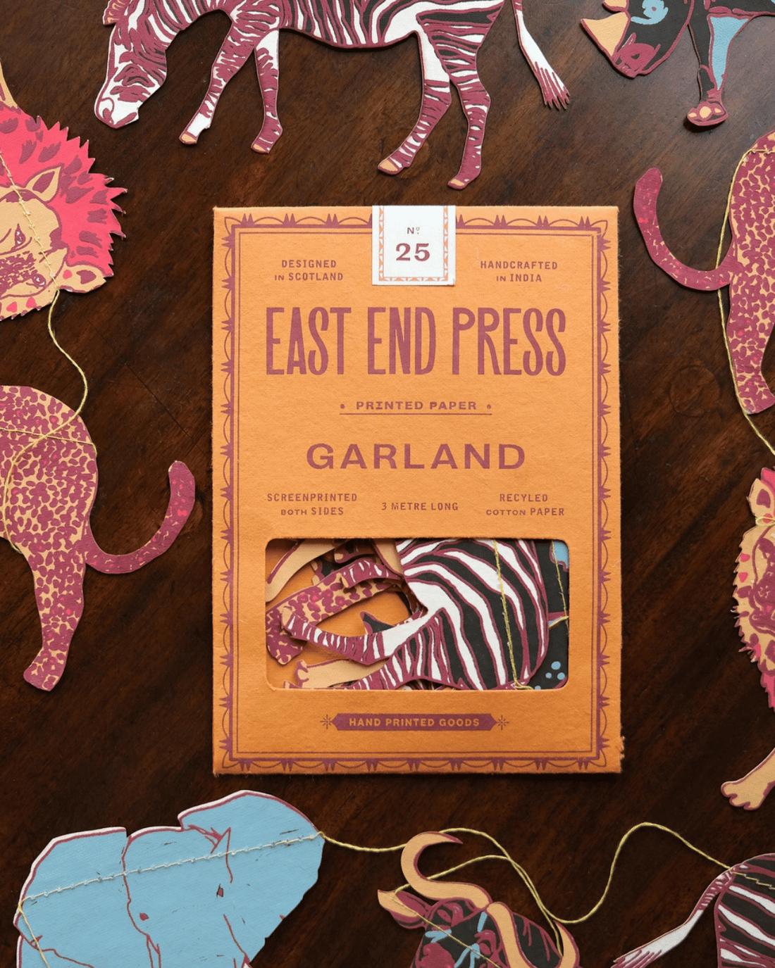 Safari Animals Sewn Garland by East End Press 🐒