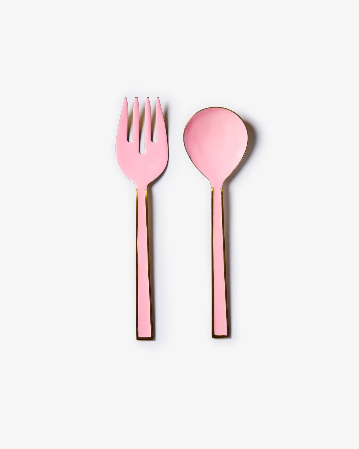 Bonnie &amp; Neil Enamel Rose Salad Servers (Set of 2)