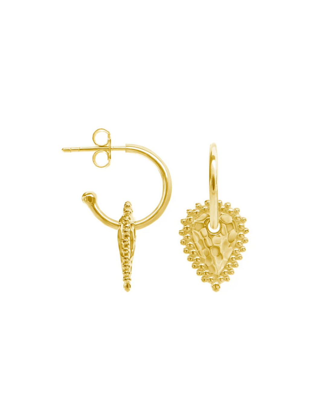 Escape Small Hoop Earrings (Gold) by Murkani 