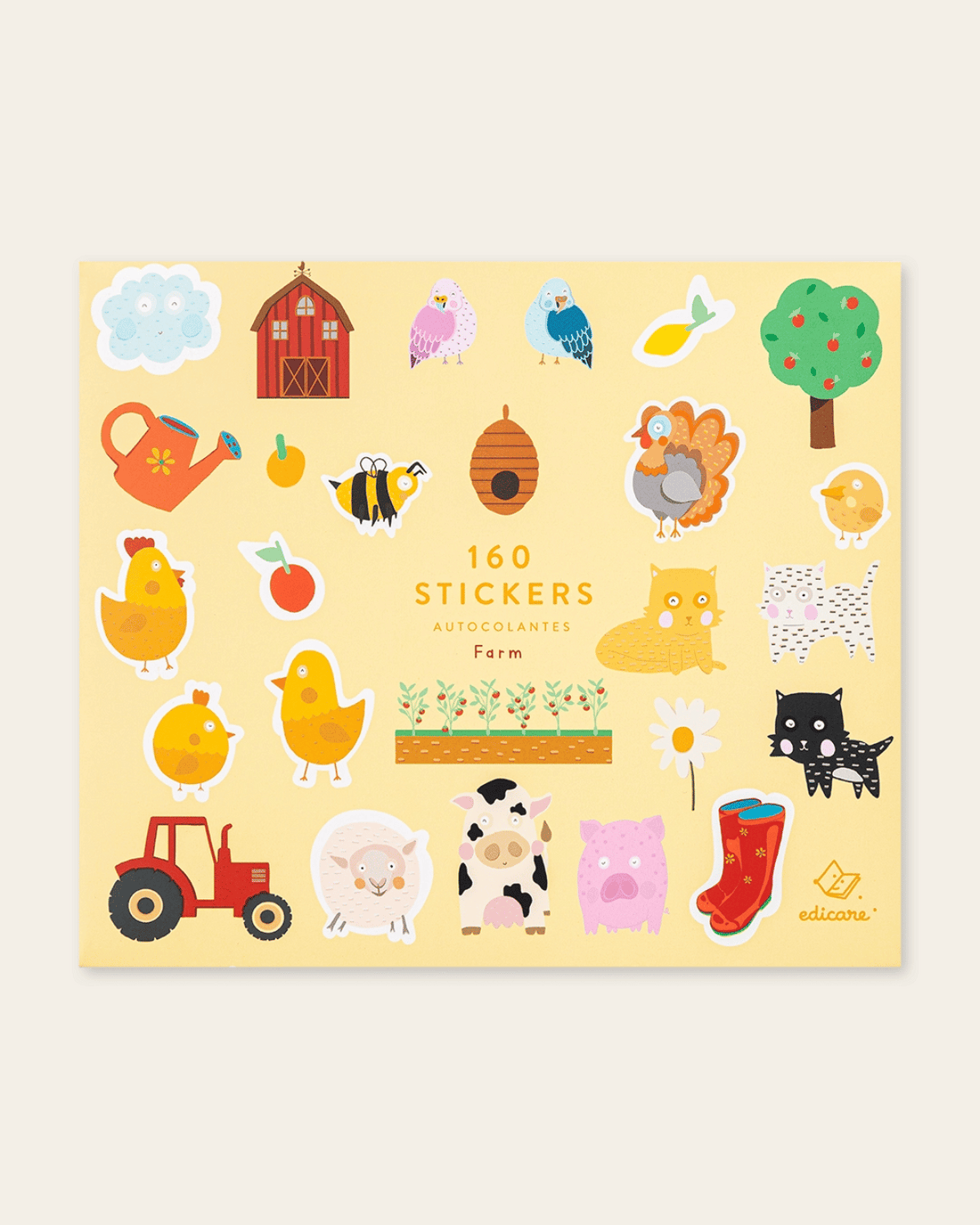 Farm - 160 Stickers by Edicare Editora