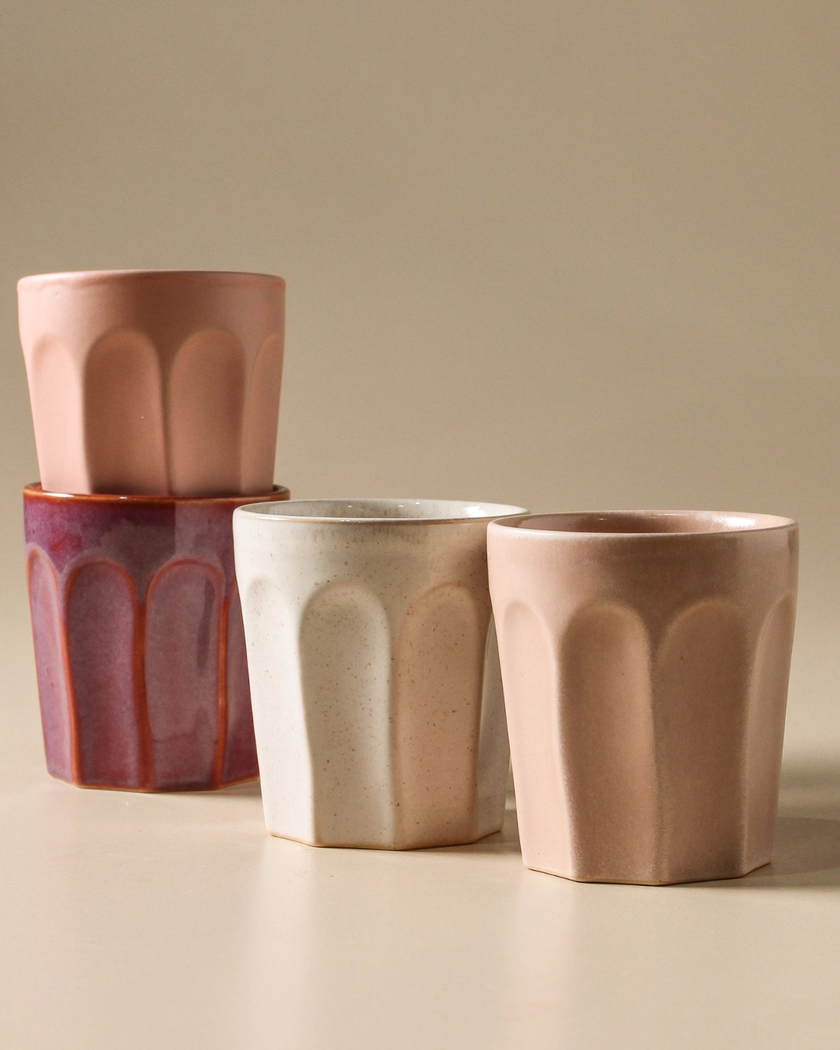 Favourite Sips - Pink + Nudes Ritual Latte Cup (4 Pack) by Indigo Love Collectors 