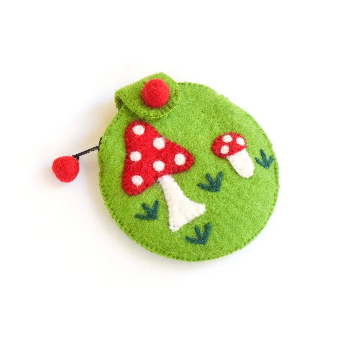 Mushroom Purse - Green