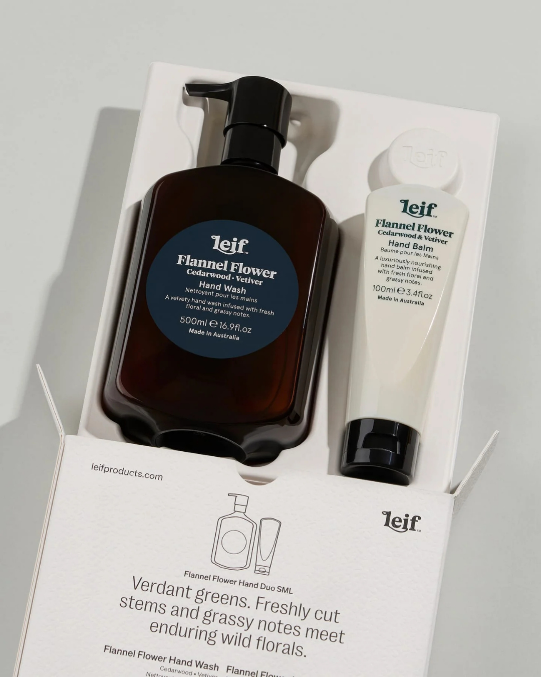 Flannel Flower Hand Duo (Sml) by Leif