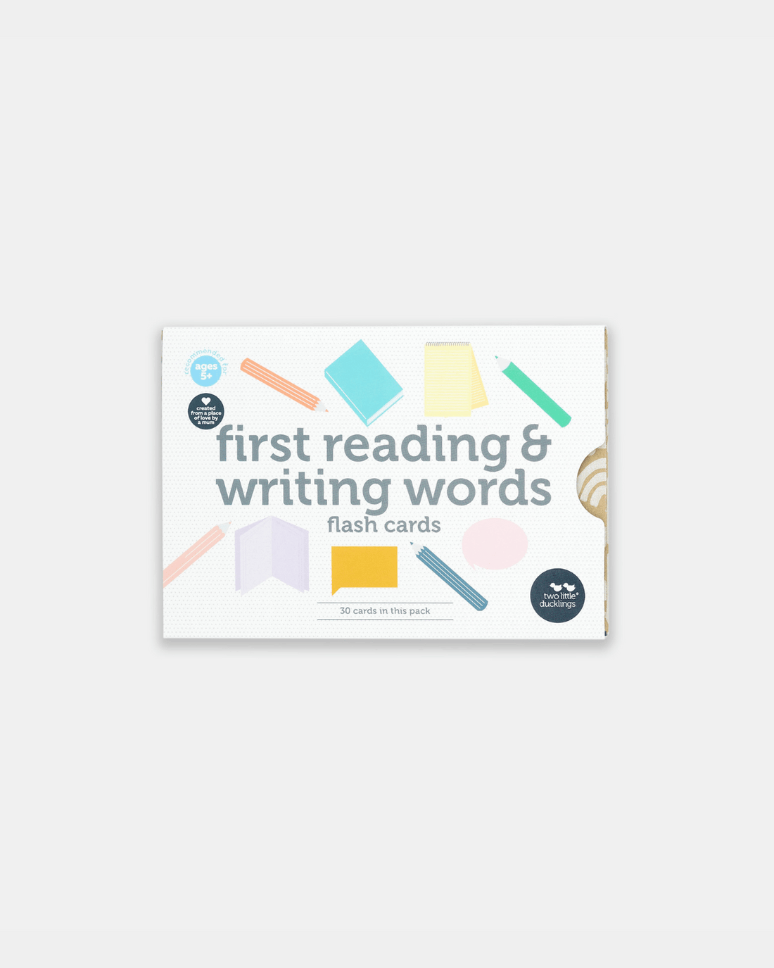 First Reading &amp;  Writing Words Flash Cards by Two Little Ducklings
