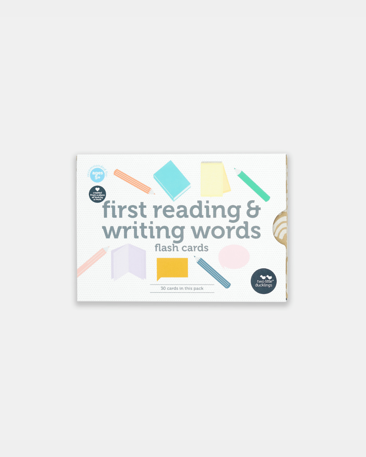 First Reading &amp;  Writing Words Flash Cards by Two Little Ducklings