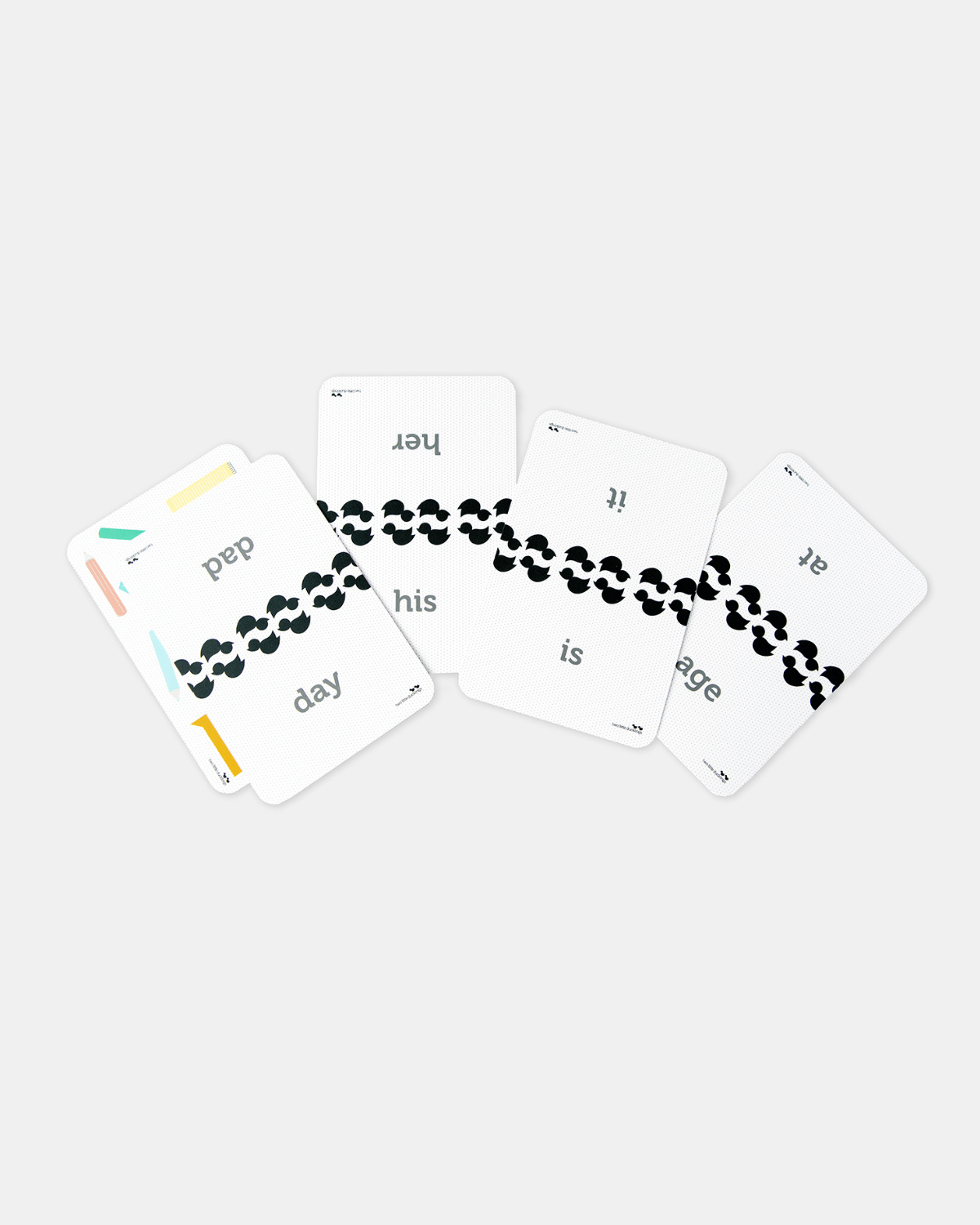 First Reading &amp; Writing Words Flash Cards by Two Little Ducklings