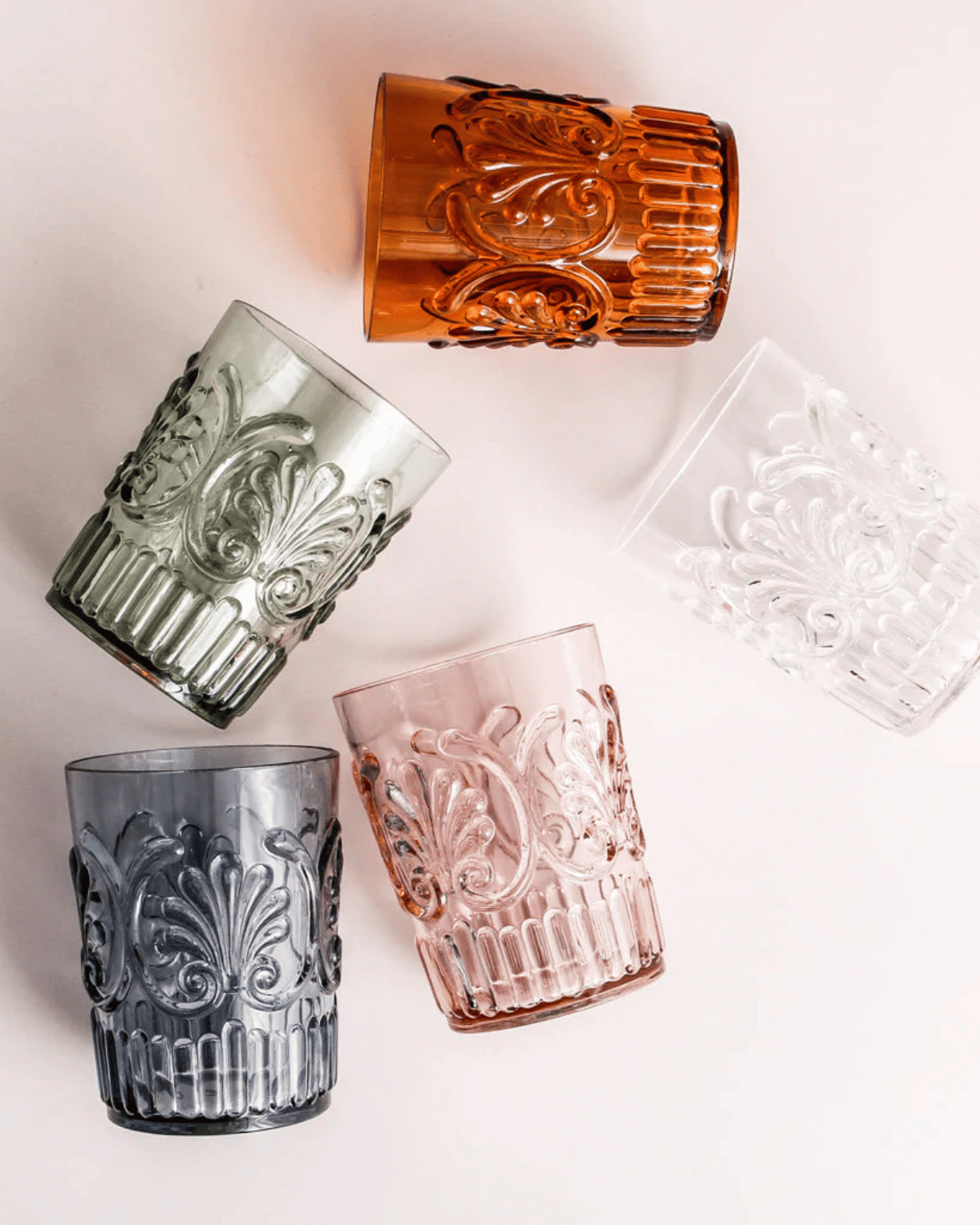 Flemington Acrylic Tumbler by Indigo Love Collectors - Pale Pink