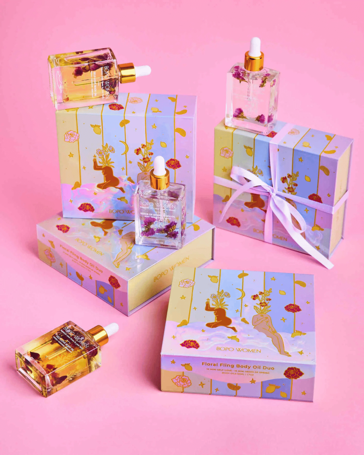 Floral fling body oil duo by Bopo Women