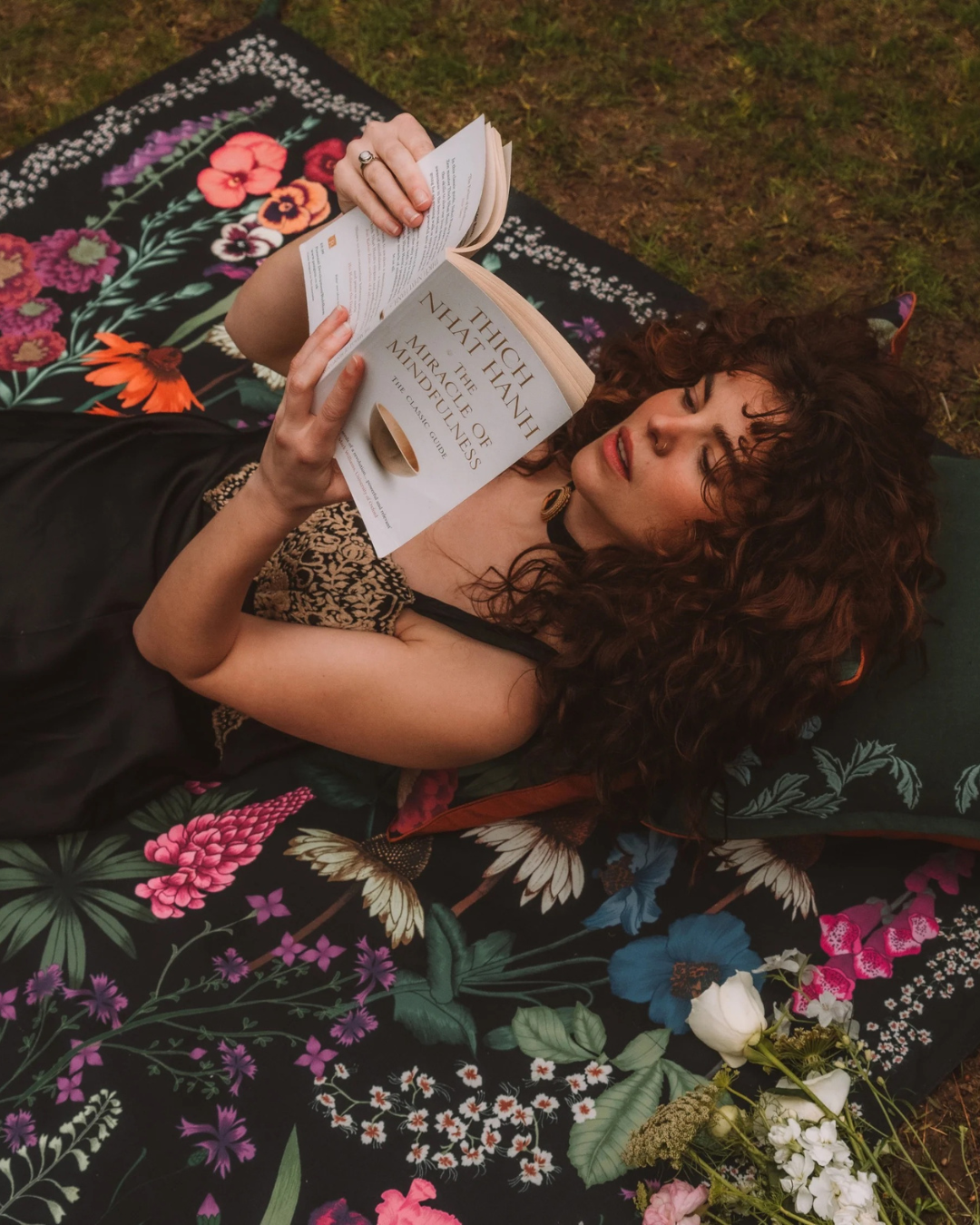 Flourish Picnic Rug - Clover by Wandering Folk