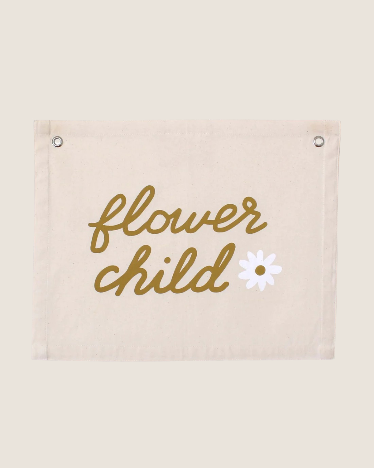 Imani Collective "Flower Child" Canvas Wall Banner. - Nursery Wall Art