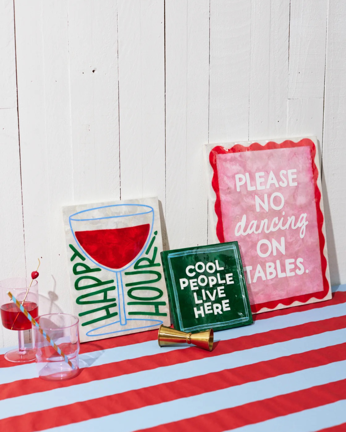 Fun House Dancing Tile Wall Art by Jones &amp; Co 