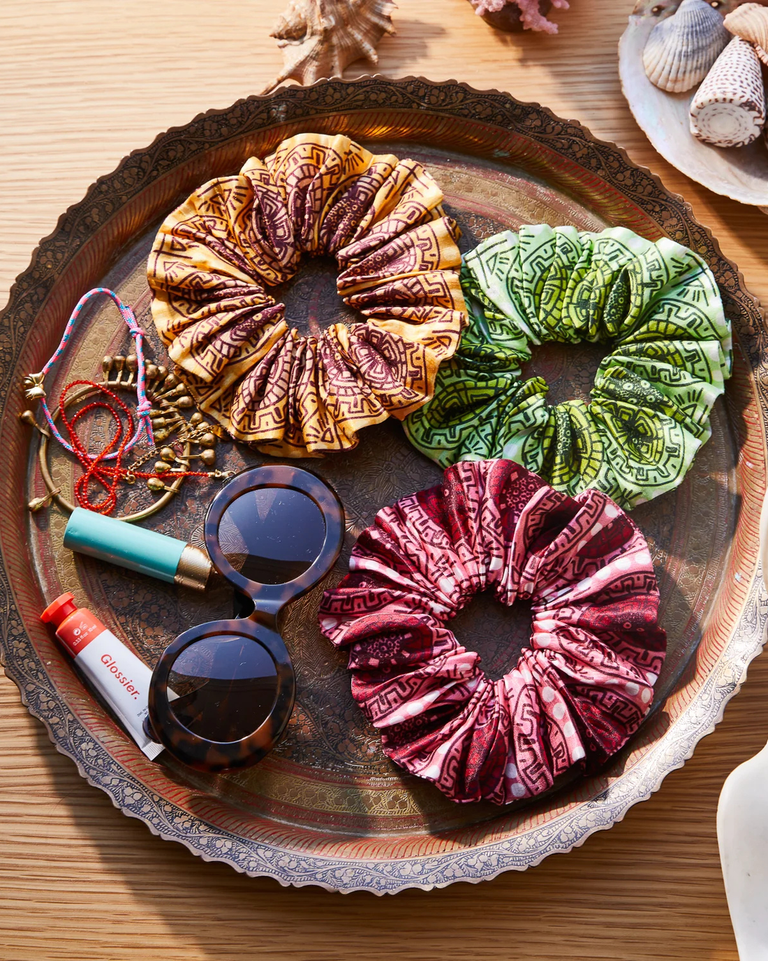 Gabriella Silk Scrunchie Set by Sage & Clare