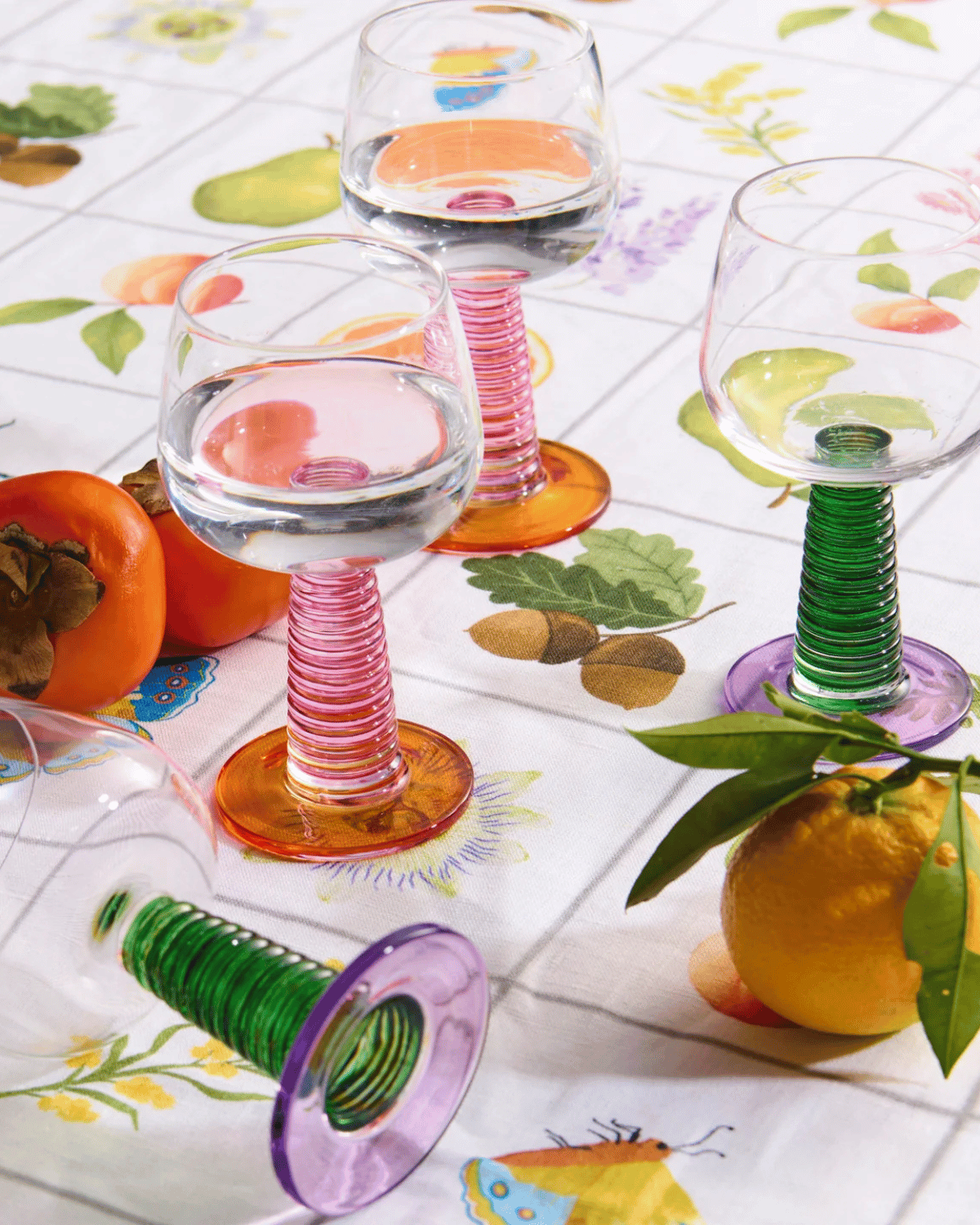 Garden Party Stalk Wine Glass (set of 2) by Kip&amp;Co