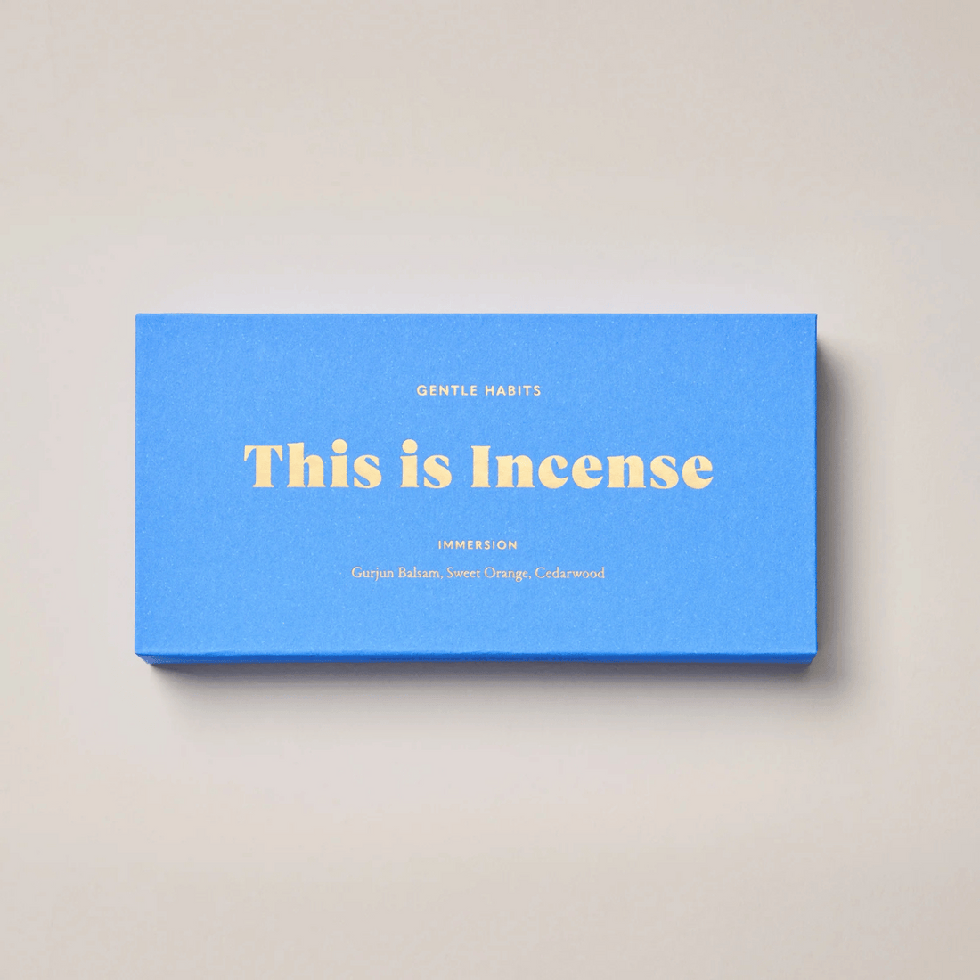This is Incense by Gentle Habits - Immersion 🩵
