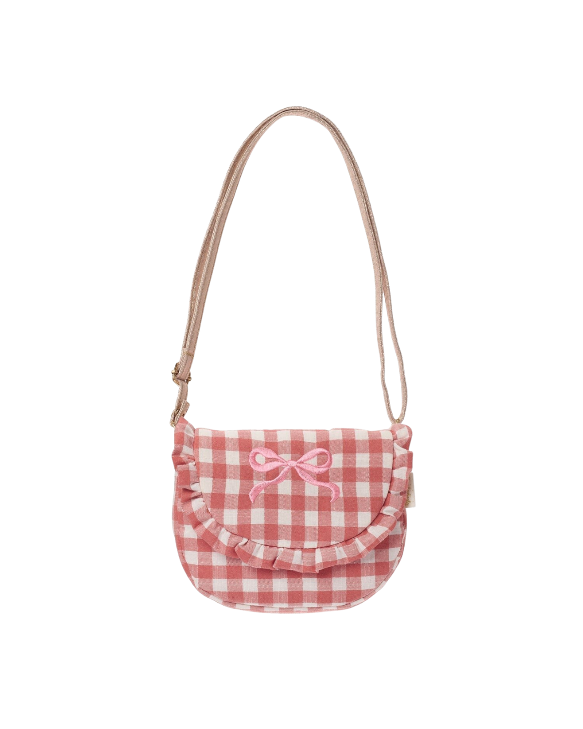 Gingham Ruffle Bow Bag