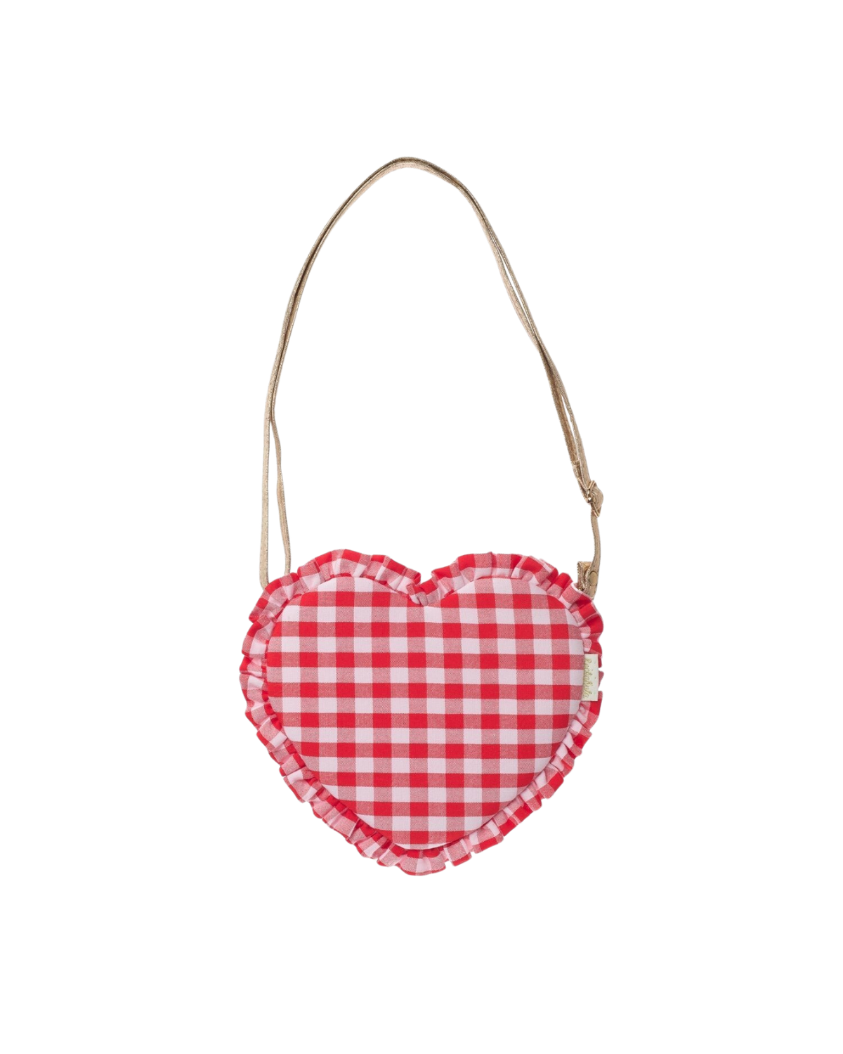 Gingham Ruffle Love Heart Bag by Rockahula Kids 