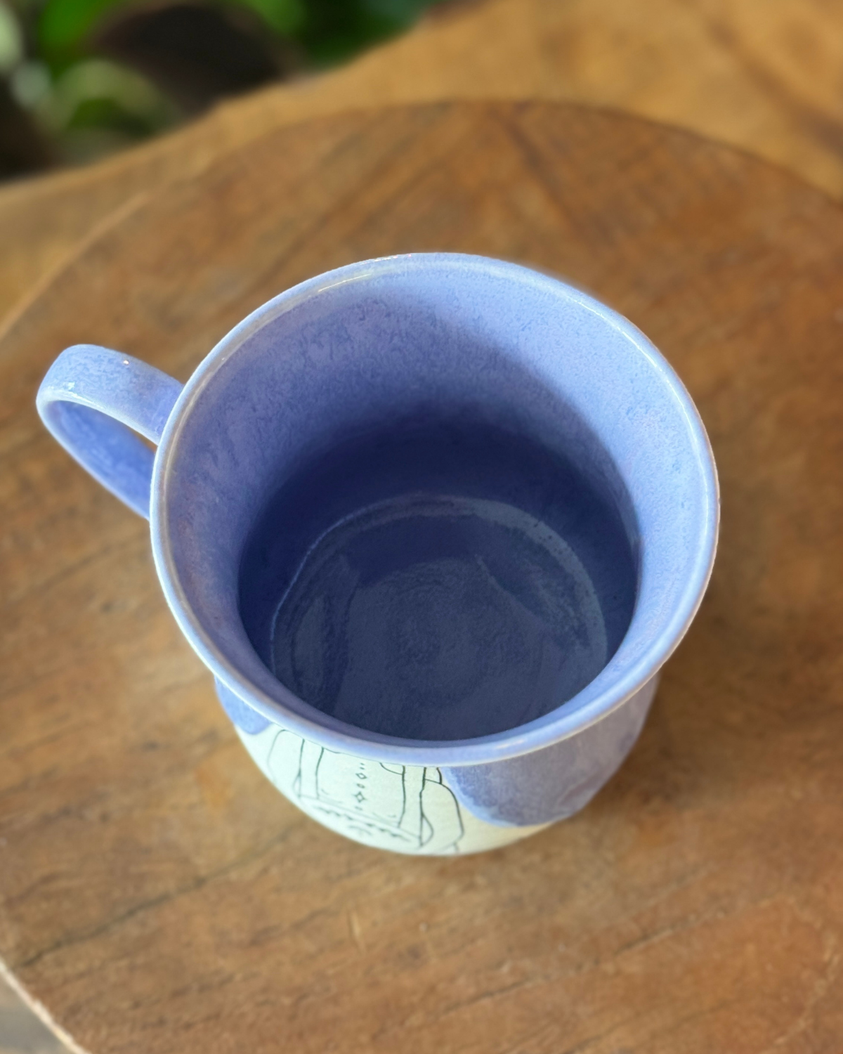 OAS Clay Creative Goddess Mama Mug - Purple