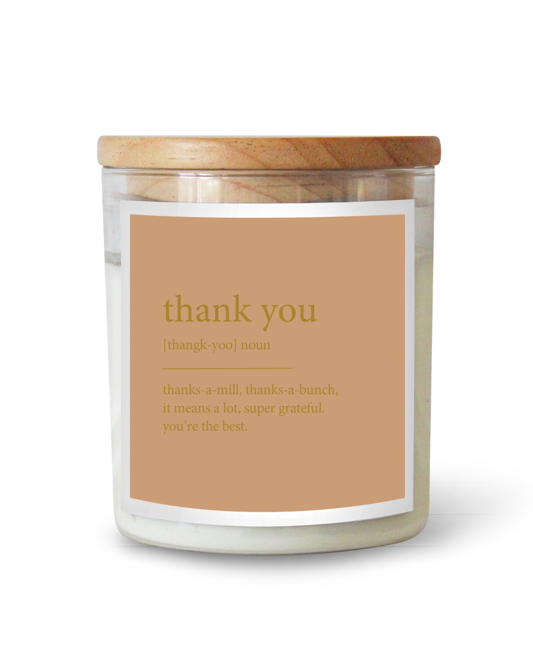 GOLDIE Dictionary Quote Candle - Thank You