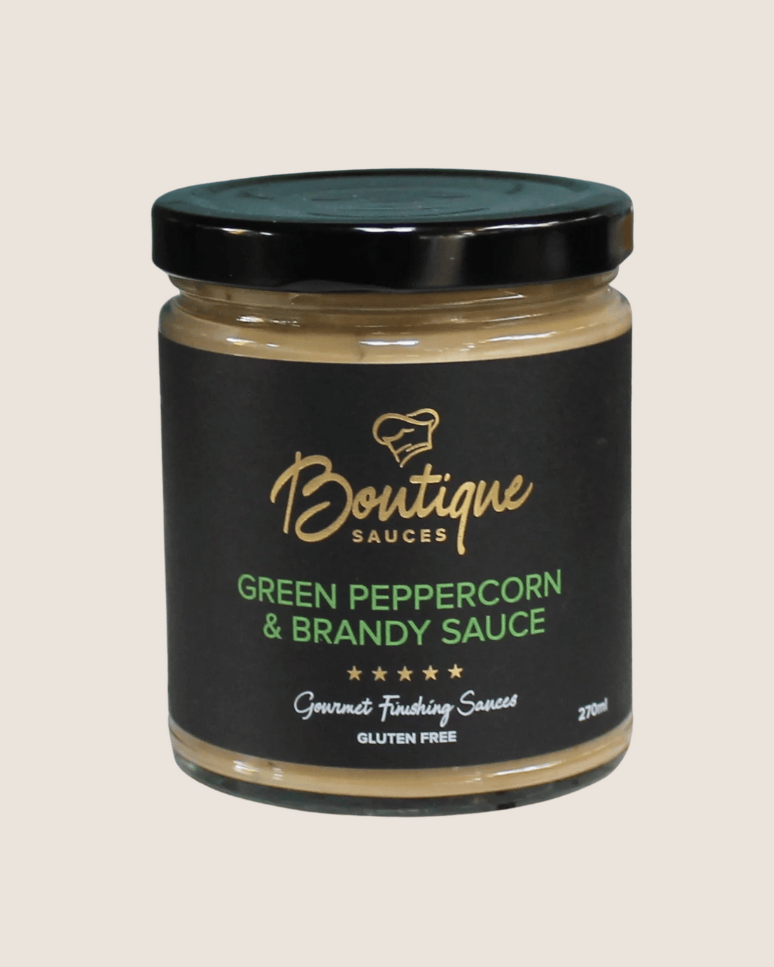 Boutique Sauces - Green Peppercorn &amp; Brandy Sauce (270ml)