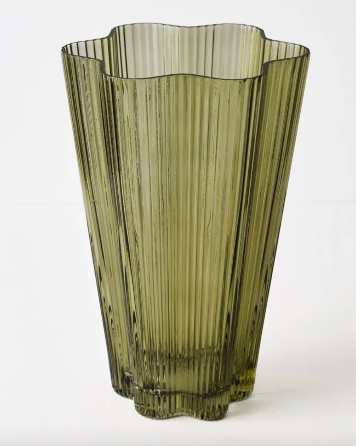 Green Vase Ripple Ruffle by Floral Interiors 