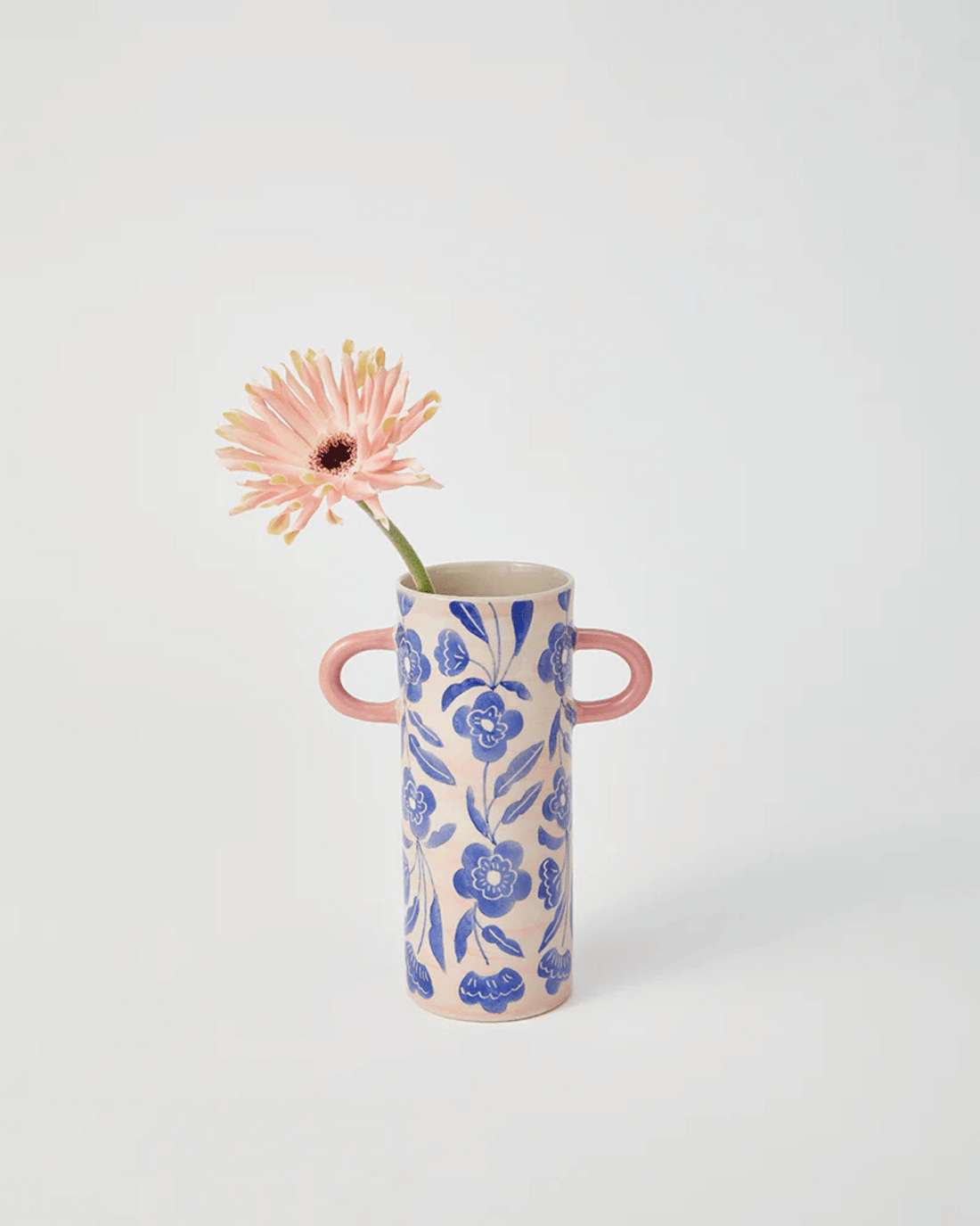 Griffe Blue Floral Bud Vase by Jones &amp; Co 