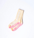 Grippy Pilates Socks - Butter Sidestripe Crew