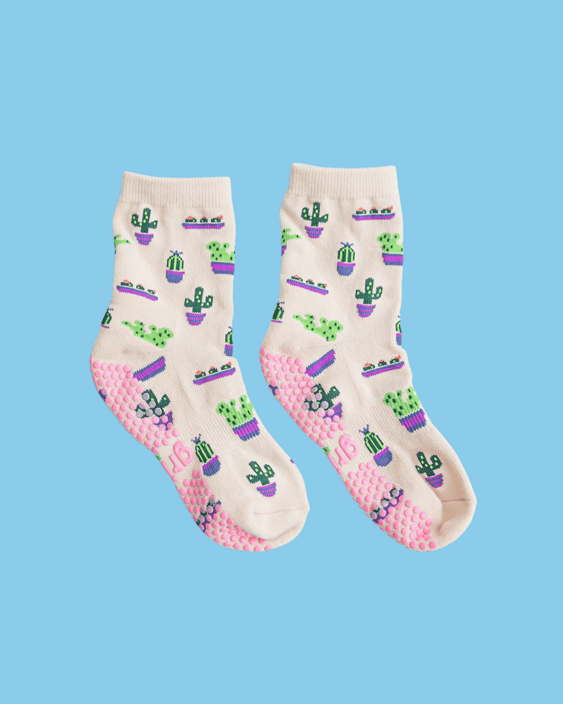 Grippy Pilates Socks - Cactus