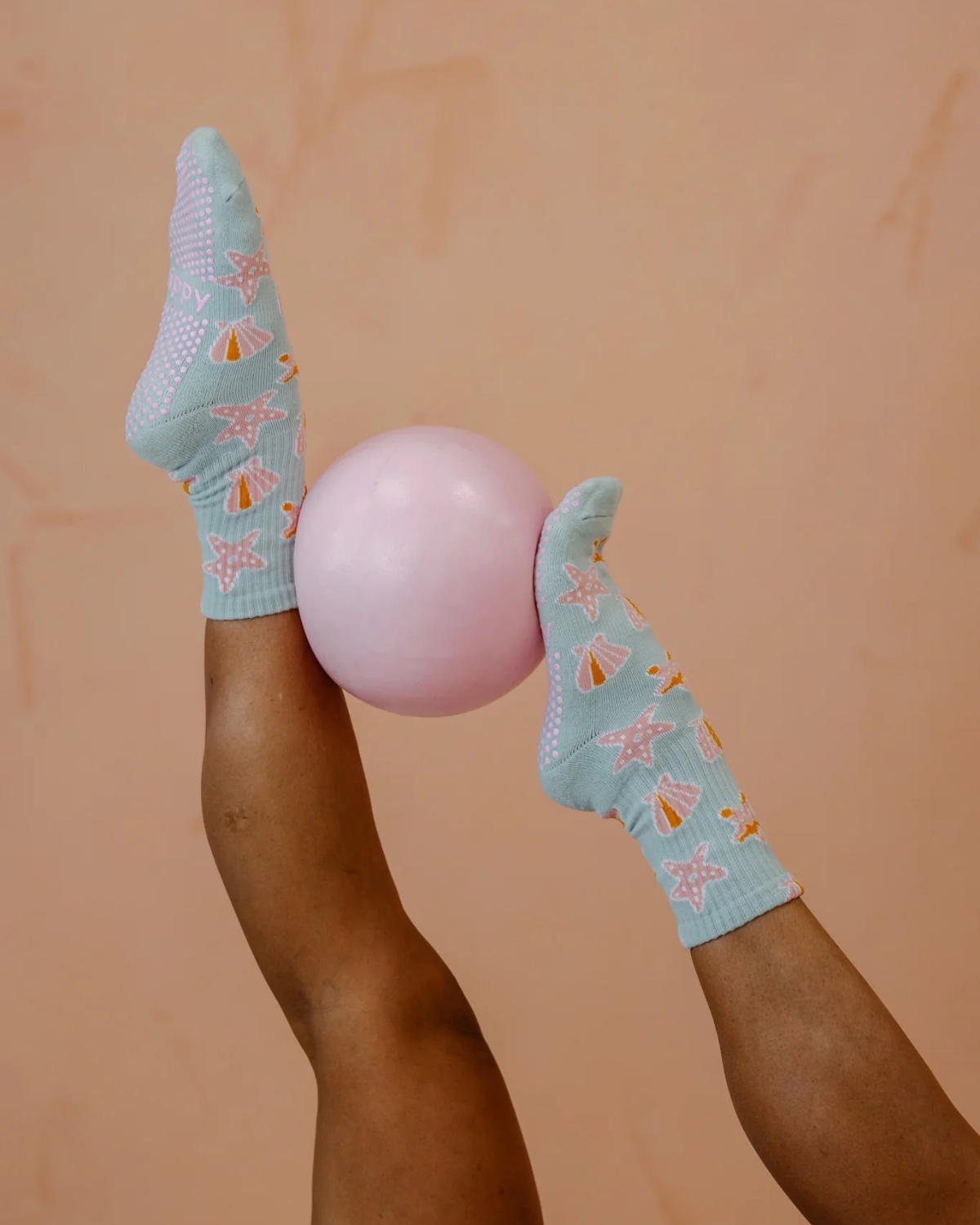 Take Me To The Sea Pilates Grip Socks - Grippy x Lulu Pawlik Collab