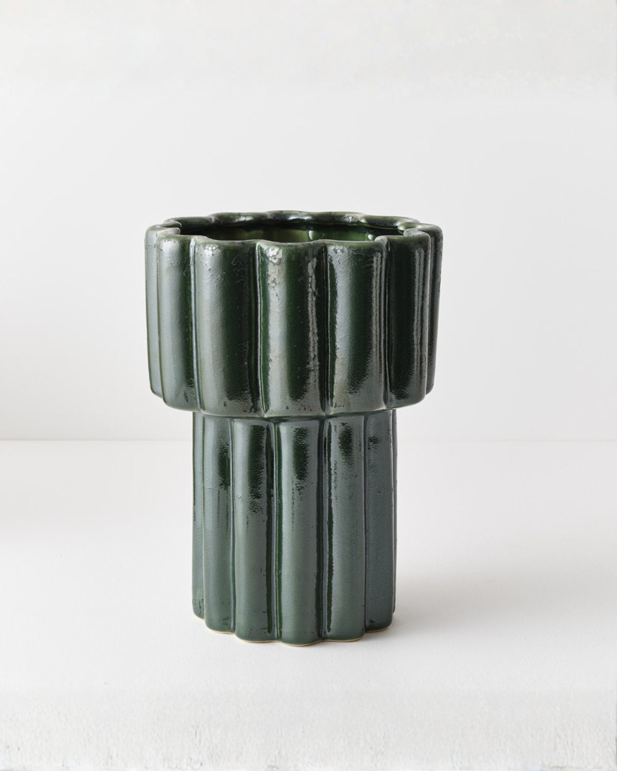 Gustel Footed Pot - Pine by Floral Interiors 