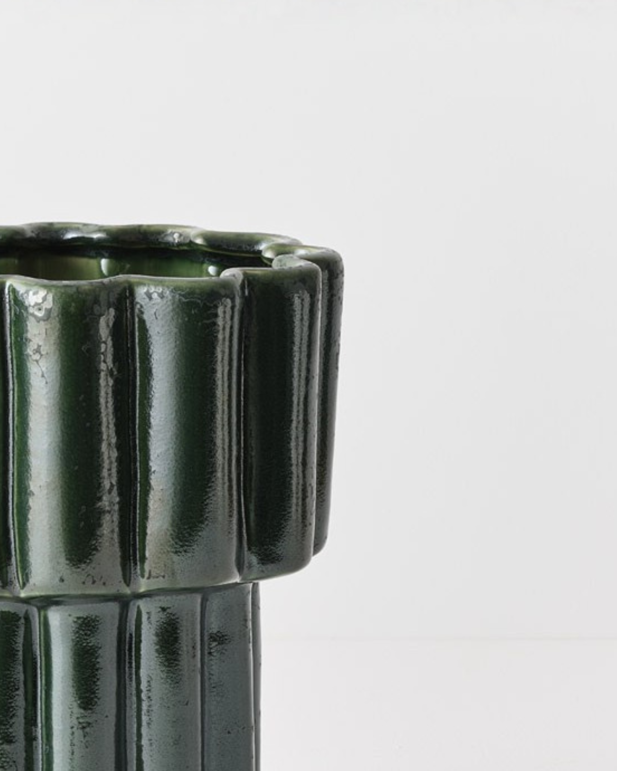 Gustel Footed Pot - Pine by Floral Interiors 