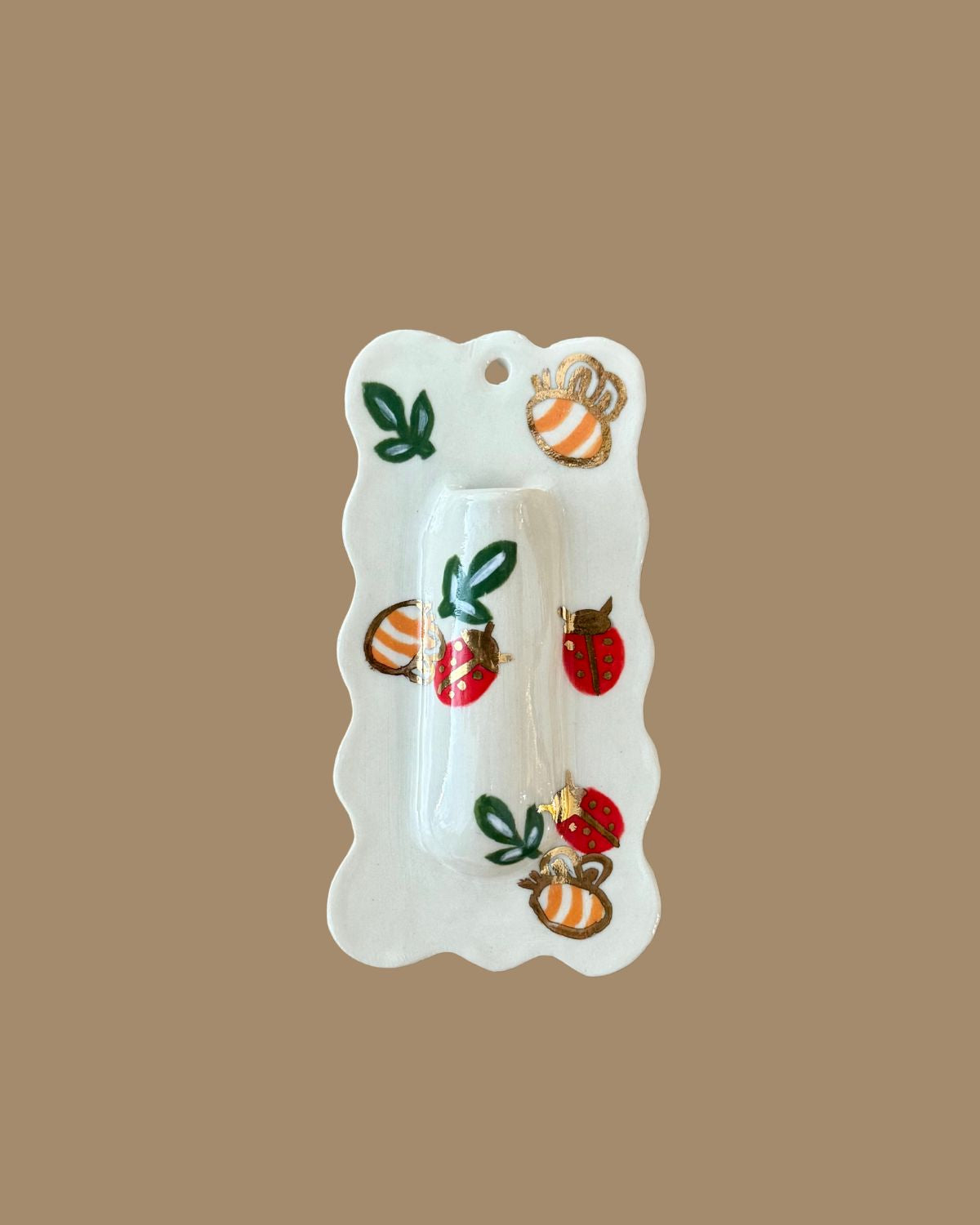 Hand Painted Mini Ceramic Wall Vase