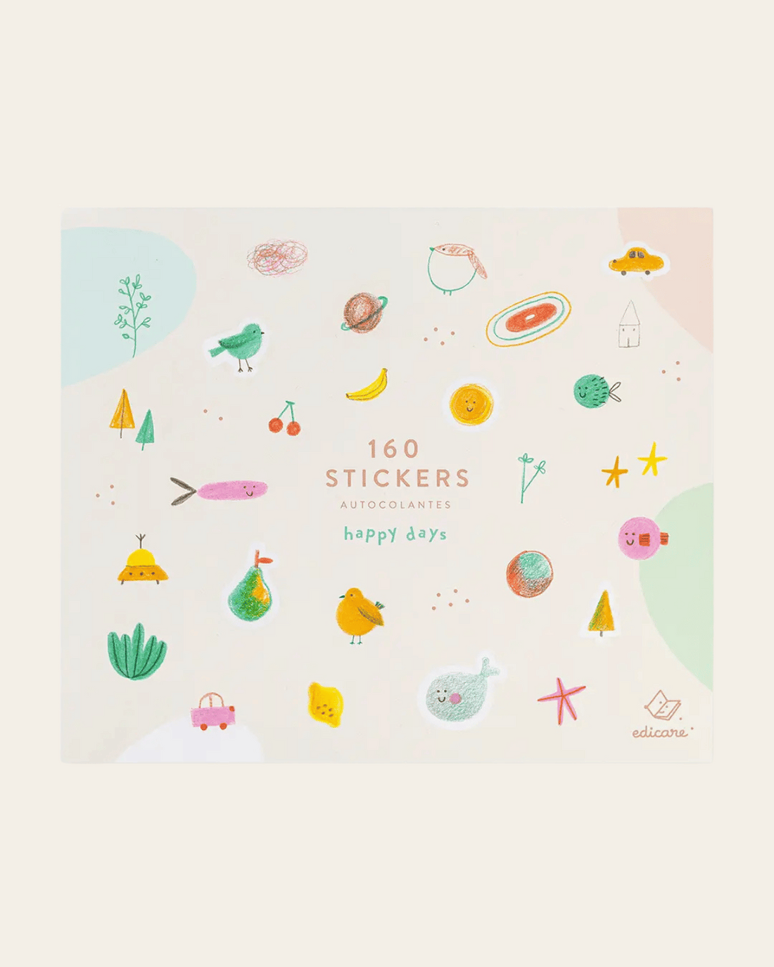 Happy Days - 160 Stickers by Edicare Editora