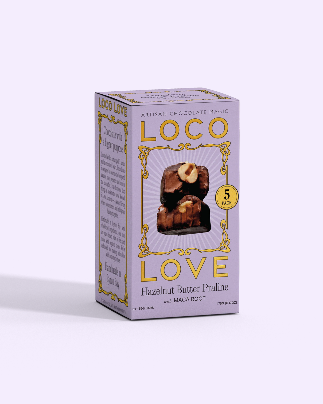 Loco Love Hazelnut Praline Chocolate - 5 Pack