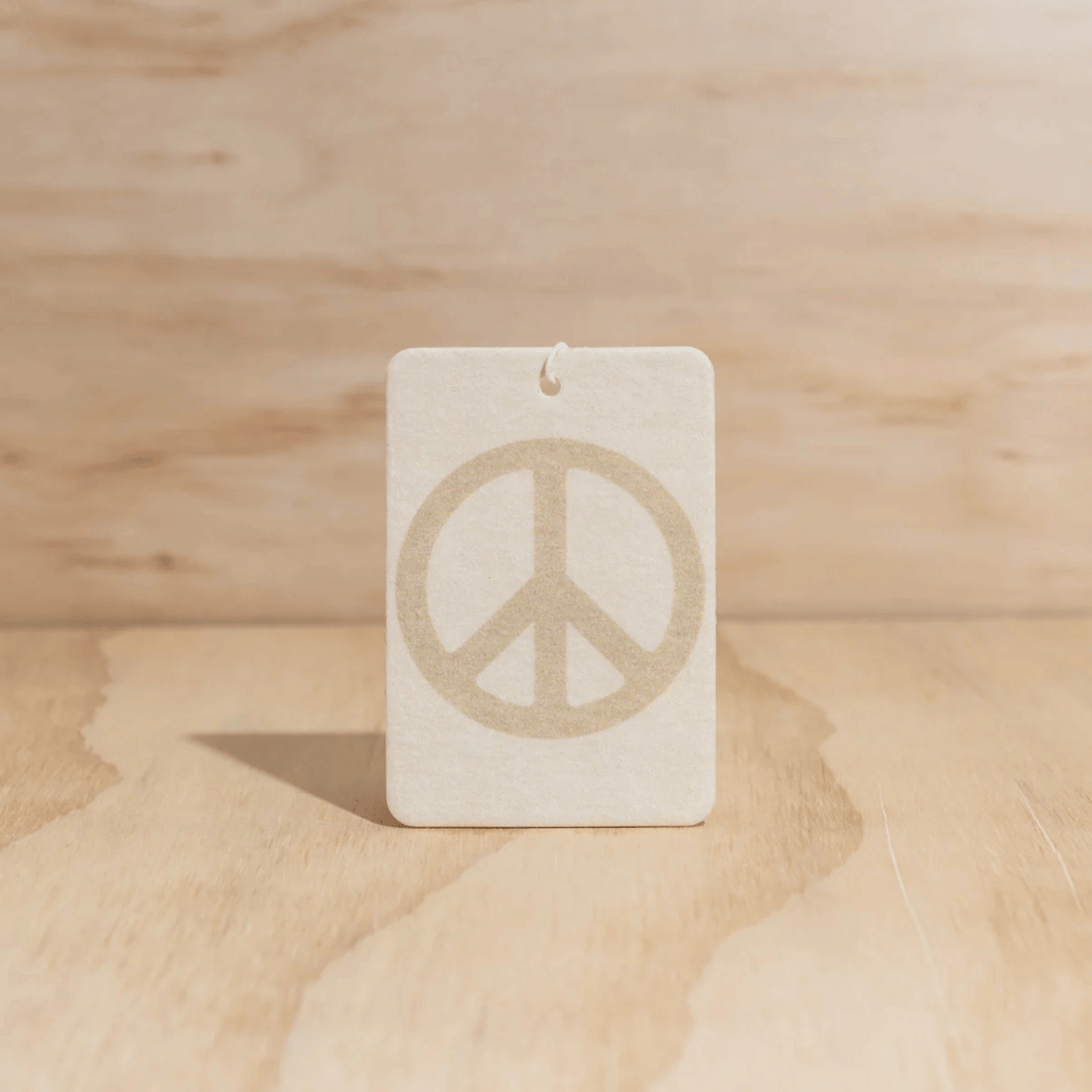 Air Freshener by The Commonfolk Collective - Peace Sign in Oatmeal ☮