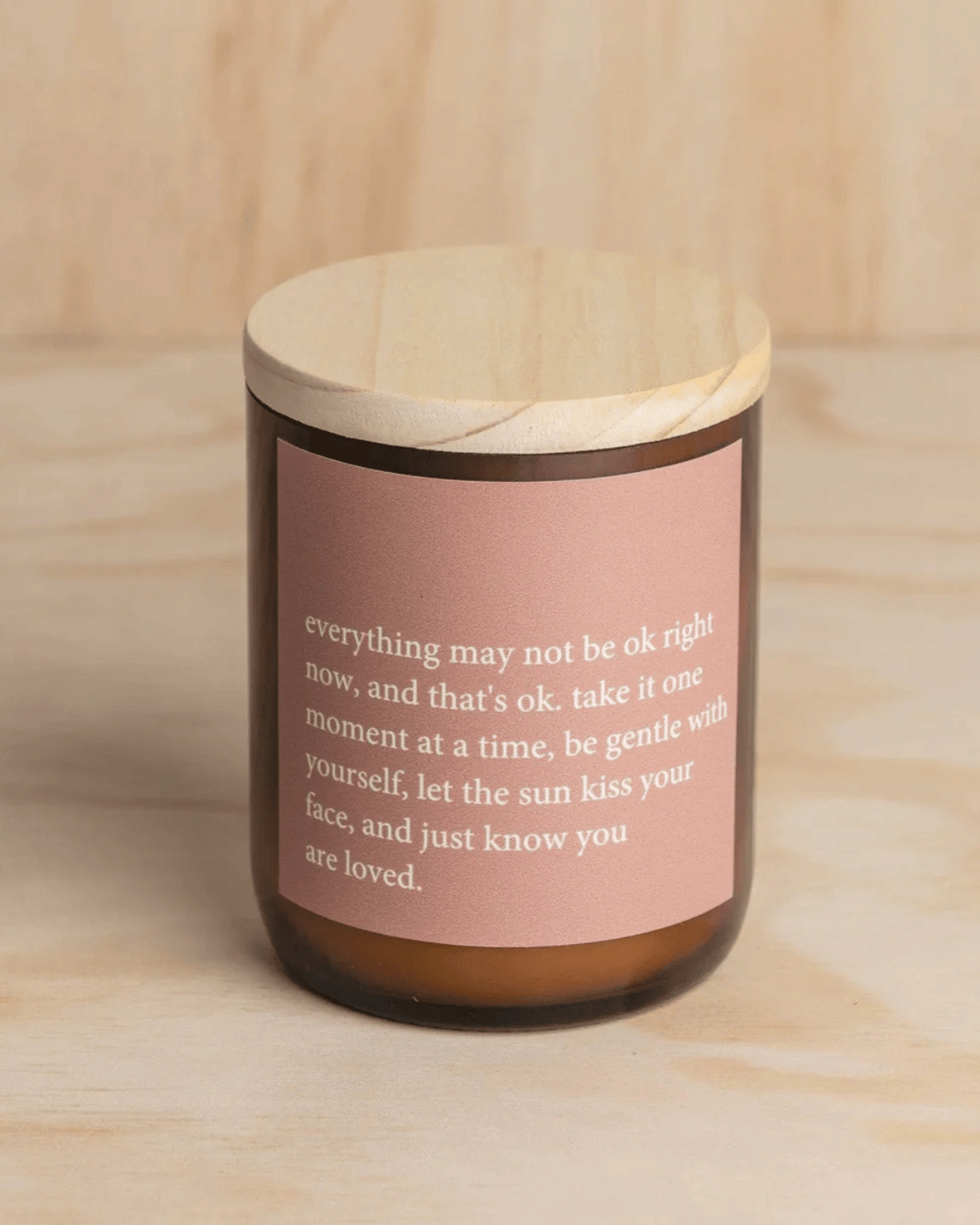 Heartfelt Quote Candle - &