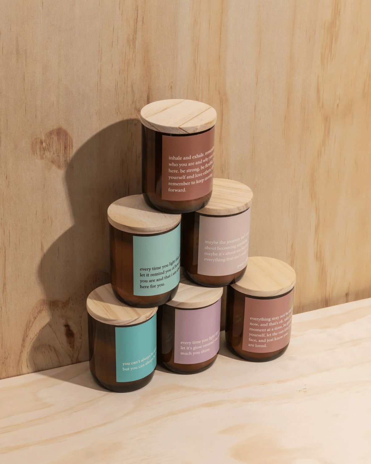 Heartfelt Quote Candle - &