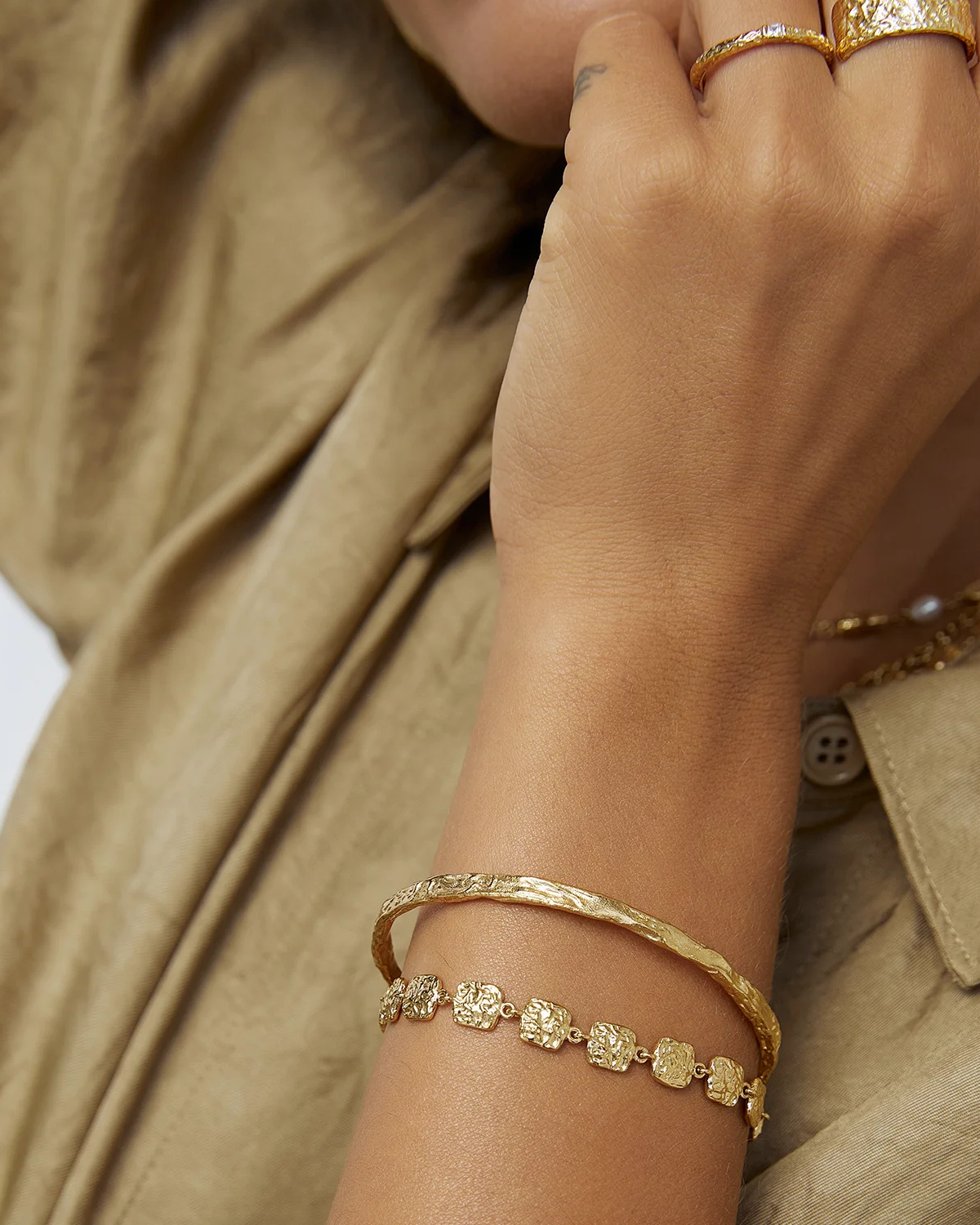 Emilia Gold Bracelet by Arms of Eve