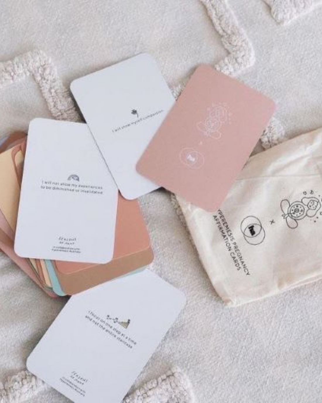 Hyperemesis Pregnancy Sickness Affirmation Cards by Seasons of Mama