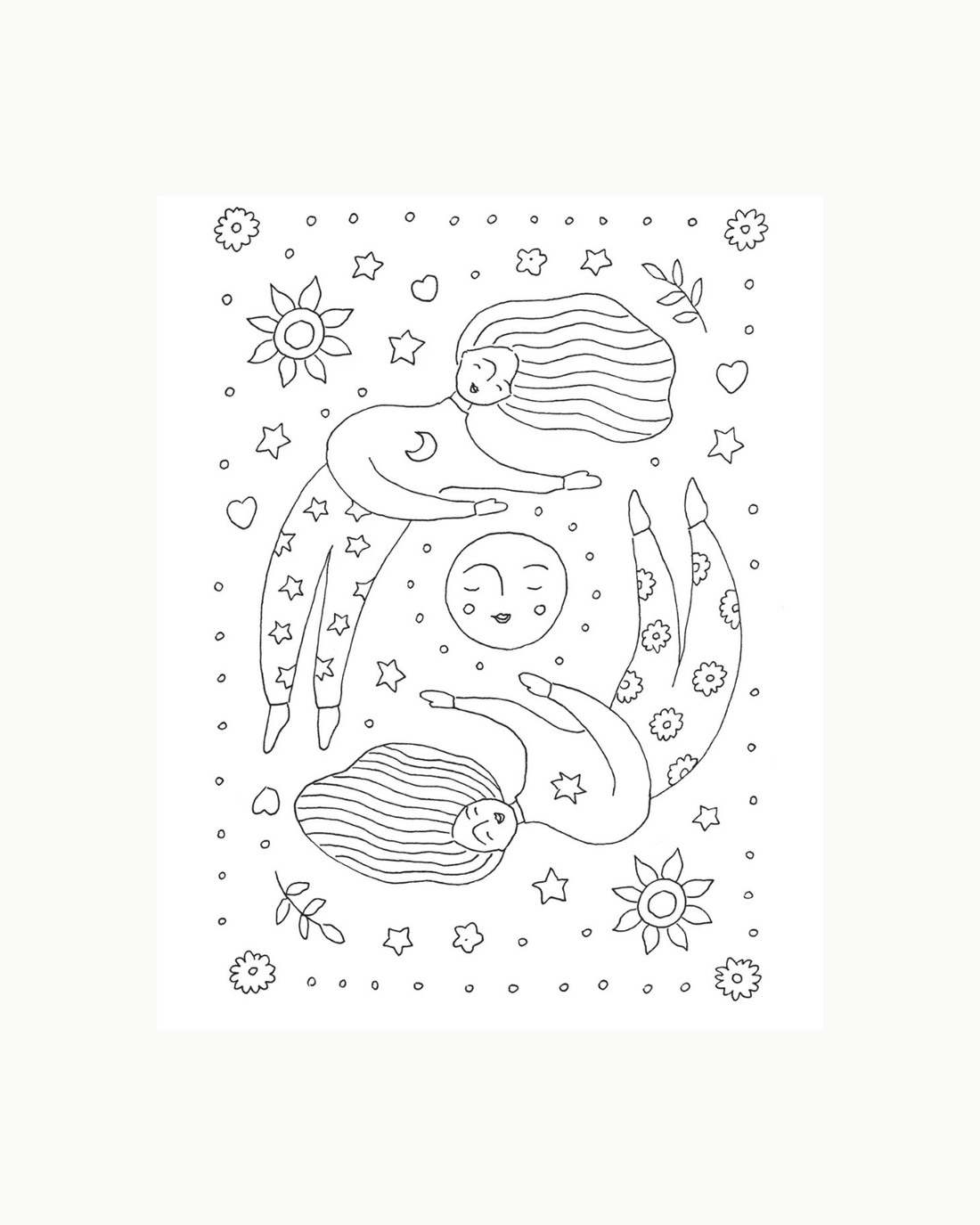 Illustrated Print - Moon Sisters by Musings from the Moon